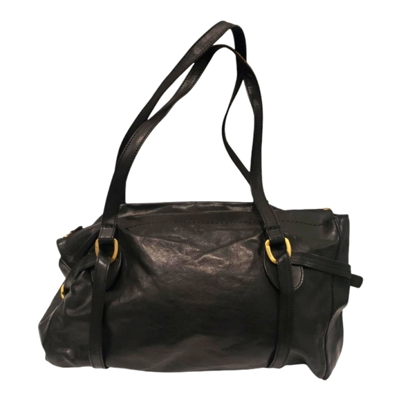 Hogan Leather Shoulder Hobo Made In Italy Gently Loved - Picture 2 of 14